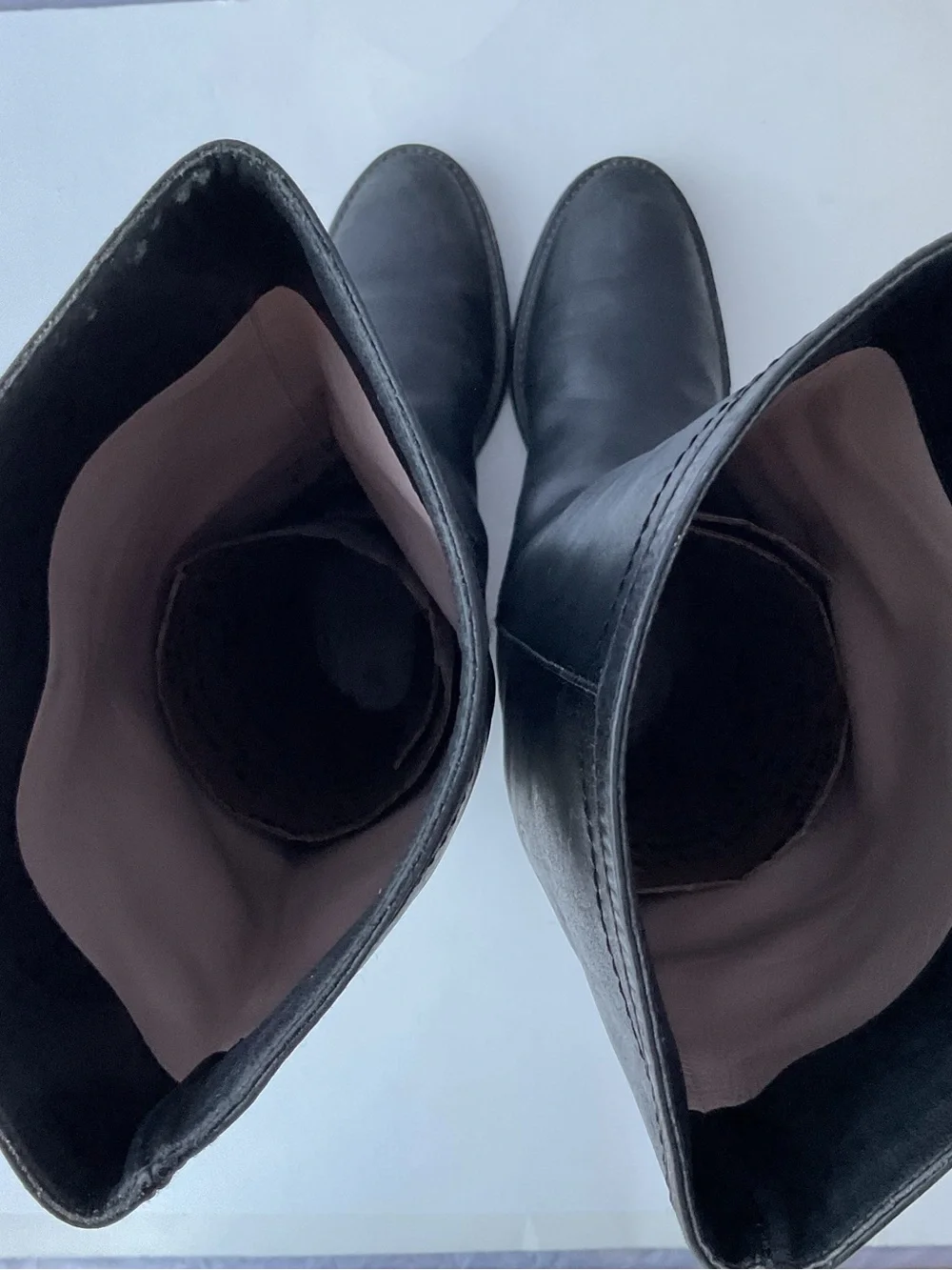Salvatore Ferragamo Classic Black Leather Knee High Riding Boots Women’s Size 9B